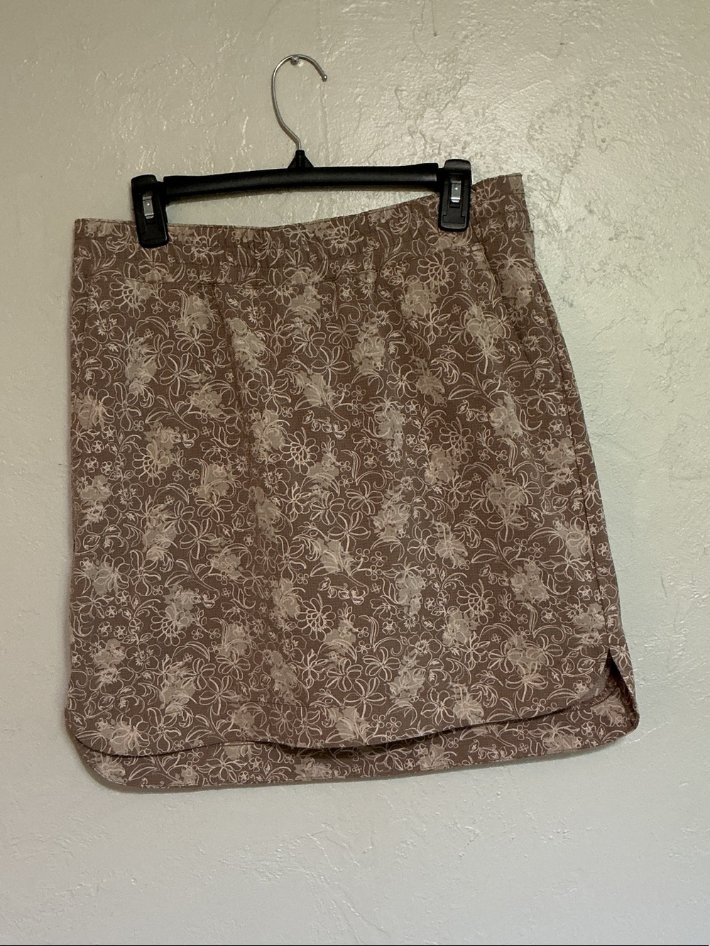 Duluth Trading Co Brown Floral Mini Skort Size 10